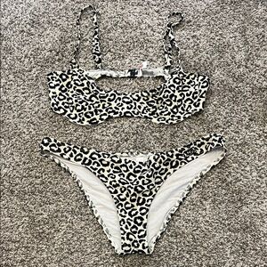 Solid & Striped the Eva bikini in Leopard size L